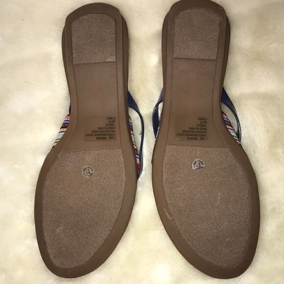 St. John's Bay Women's Colorful Stretchable Band Slip-On Slippers Size 7.5 - Picture 6 of 7